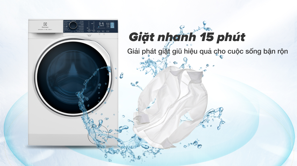 5. Máy giặt inverter Electrolux giá rẻ thế hệ mới có chế độ giặt nhanh 15 phút