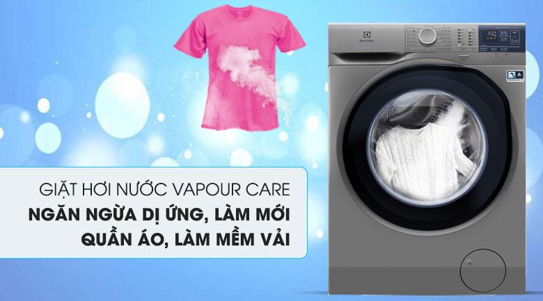 2. Công nghệ giặt hơi nước Vapour Care ngăn ngừa dị ứng, làm mới quần áo và làm mềm vải