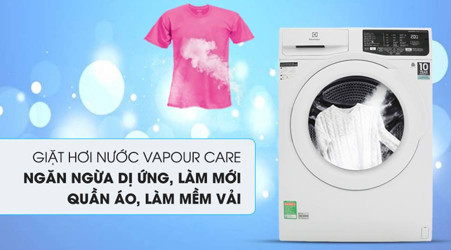 8. Công nghệ giặt hơi nước HygienicCare diệt khuẩn cho quần sáo sạch hơn