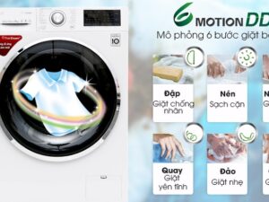 Công nghệ giặt 6 chuyển động bảo vệ quần áo, tránh sờn rách
