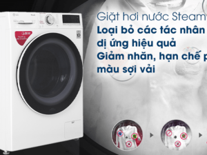 Công nghệ giặt hơi nước LG Steam giảm nếp nhăn trên quần áo