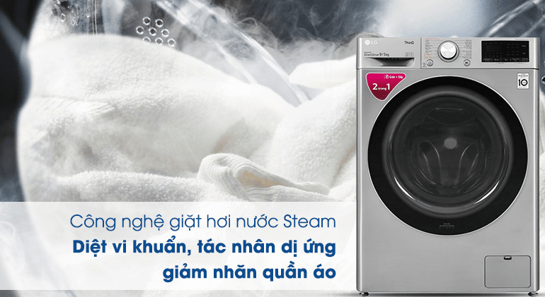 Máy giặt LG FV1409G4V giá rẻ loại bỏ vi khuẩn tối ưu