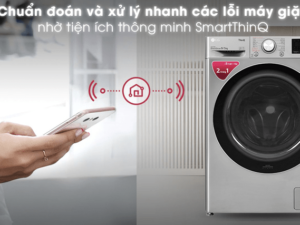 Chuẩn đoán và xử lý nhanh các lỗi máy giặt nhờ ứng dụng Smart ThinQ