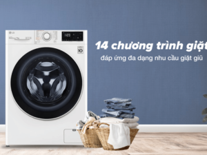 2. Máy giặt LG Inverter 11 kg FV1411S5W với 14 chương trình giặt dễ dàng sử dụng