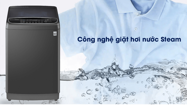 Máy giặt LG cửa trên TH2111SSAB trang bị công nghệ giặt hơi nước Steam