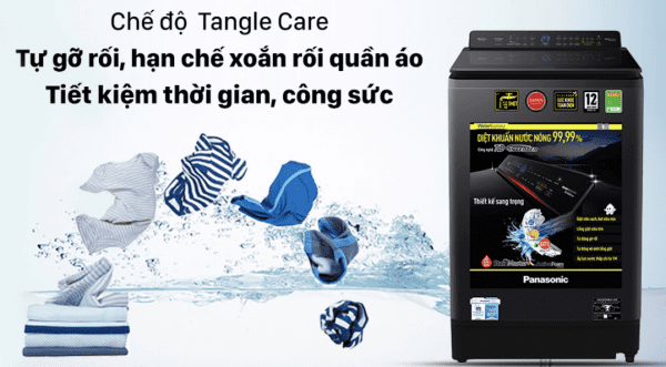 Panasonic NA FD16V1BRV inverter giúp giảm xoắn rối quần áo với công nghệ Tangle Care