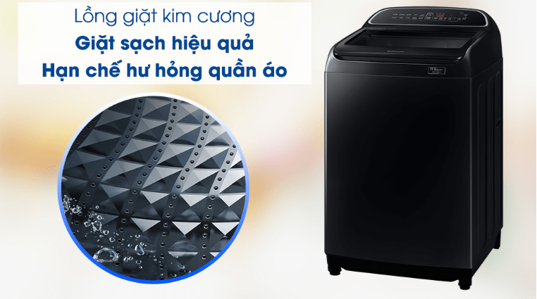 Máy giặt Samsung WA10T5260BV giá rẻ thiết kế lồng giặt kim cương
