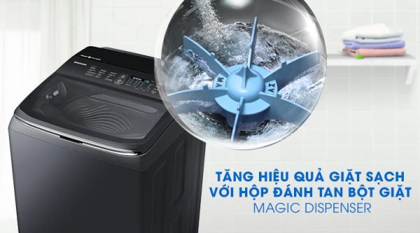 Trang bị hộp đánh tan bột giặt Magic Dispenser