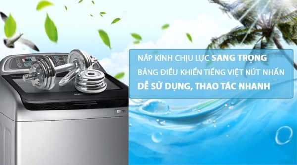 Máy giặt SamSung 8kg WA85T5160BY/SV dễ dàng sử dụng