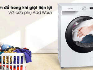 3. Cửa phụ Add Wash giúp thêm đồ giặt tiện ích trên máy giặt Samsung WW 85T554DAW/SV