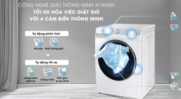 Tối ưu việc giặt giũ với công nghệ AI Wash