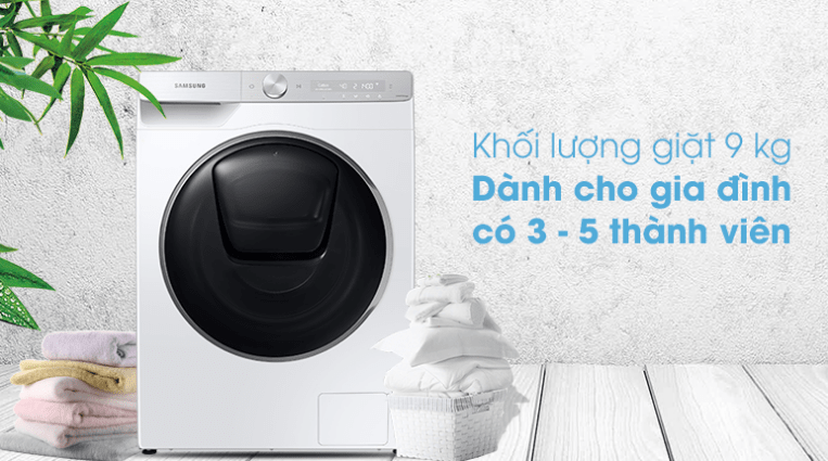 Máy giặt samsung WW90TP54DSH/SV giá rẻ phù hợp cho gia đình có 3 - 5 người