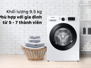 2. Máy giặt Samsung 9.5kg WW95T4040CE SV phù hợp cho gia đình có từ 5 - 7 thành viên