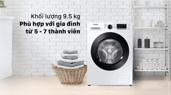 2. Máy giặt Samsung 9.5kg WW95T4040CE SV phù hợp cho gia đình có từ 5 - 7 thành viên
