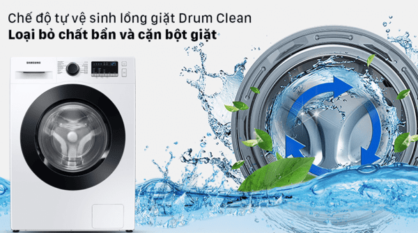 3. Tự vệ sinh lồng giặt với chế độ Drum Clean trên máy giặt samsung inverter WW 95T4040CE SV 