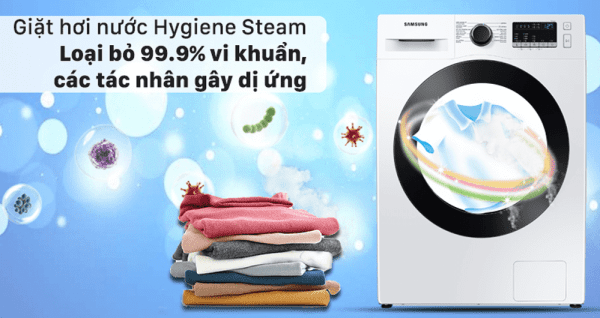 6. Công nghệ giặt hơi nước Hygiene Steam giúp diệt khuẩn và tác nhân dị ứng làn da