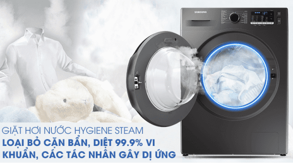 4. Công nghệ giặt hơi nước Hygiene Steam diệt khuẩn đến 99,9%, ngăn ngừa dị ứng