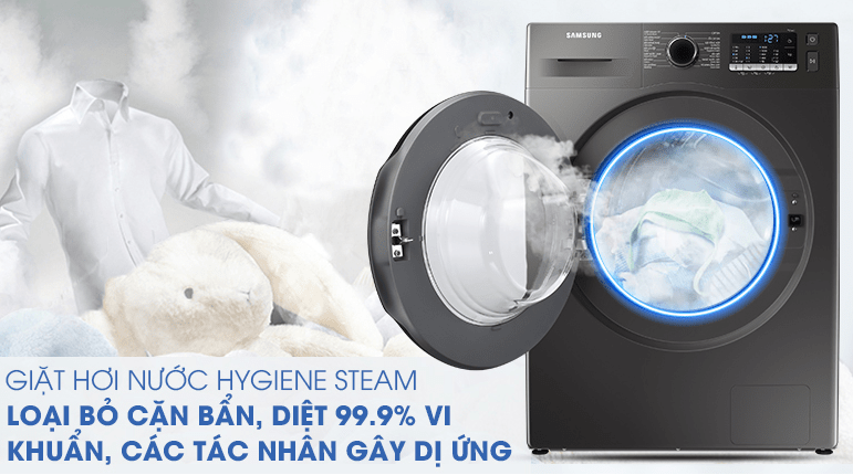 Máy giặt Samsung WW95TA046AX/SV giá rẻ diệt khuẩn đến 99,9%, ngăn ngừa dị ứng