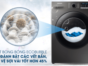 6. Công nghệ giặt bong bóng siêu mịn EcoBubble giúp bảo vệ sợi vải tốt hơn 45%