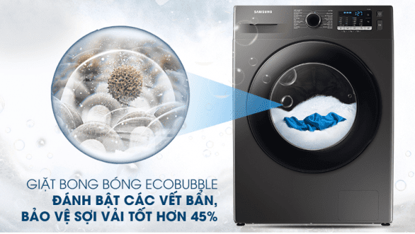 6. Công nghệ giặt bong bóng siêu mịn EcoBubble giúp bảo vệ sợi vải tốt hơn 45%