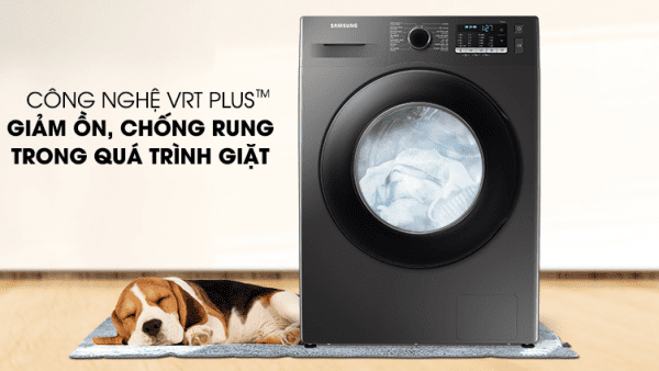 7. Giảm ồn, chống rung tốt hơn nhờ công nghệ VRT Plus™ trên máy giặt Samsung 9.5kg WW95TA046AX/SV