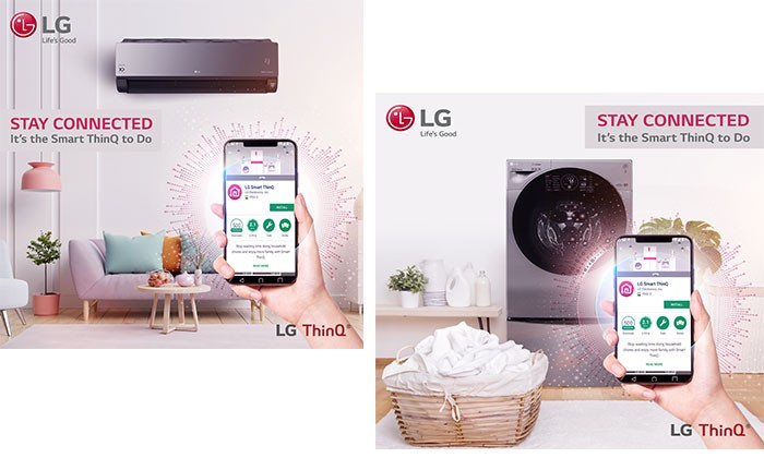 Máy giặt Sấy LG F2515RTGW sở hữu ứng dụng Smart ThinQ chẩn đoán lỗi thông minh