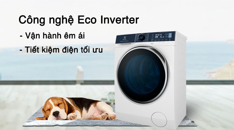 9. EWW1142Q7WB | Máy giặt sấy Electrolux trang bị công nghệ inverter vận hành êm, tiết kiệm điện