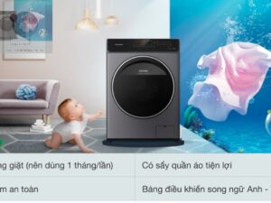 7. Tiện ích máy giặt sấy Panasonic Inverter 10.5 Kg NA-V105FC1LV