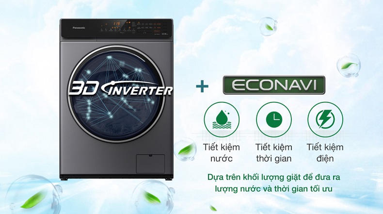 Máy giặt sấy Panasonic NA-V105FC1LV siêu tiết kiệm điện