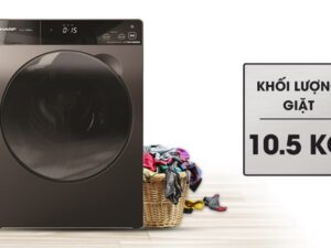 2. Máy giặt Sharp ES-FK1054PV-S phù hợp với gia đình trên 7 thành viên