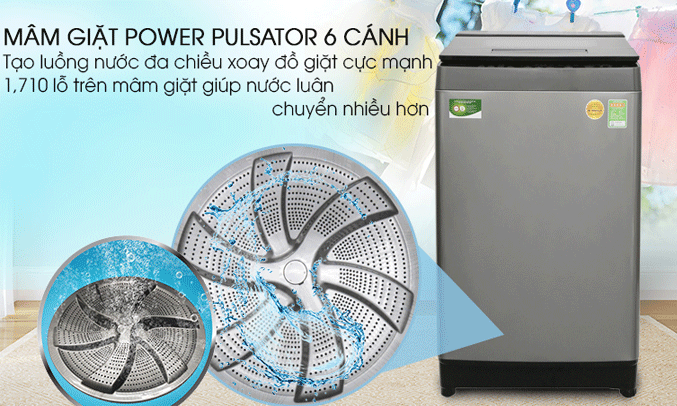 Mâm giặt Power Pulsator - Đánh bay mọi vết bẩn