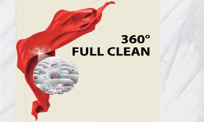 Trang bị công nghệ chăm sóc toàn diện - 360 FULL CLEAN