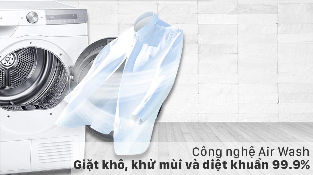 Giặt khô khử mùi với công nghệ Air Wash tiện lợi
