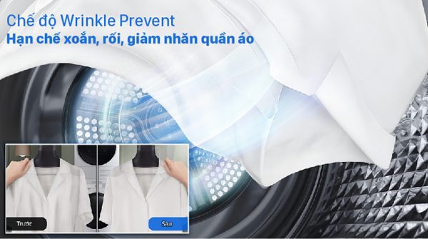 Công nghệ Wrinkle Prevent - Hạn chế nhăn và xoăn quần áo