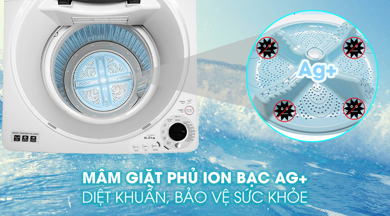 5. Bảo vệ sức khoẻ, hạn chế mùi hôi với mâm giặt kháng khuẩn Ag