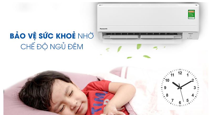 Điều hòa 1 chiều Panasonic CU/CS-WPU9WKH-8M inveter giúp cảo vệ sức khoẻ với chế độ ngủ Sleep Mode