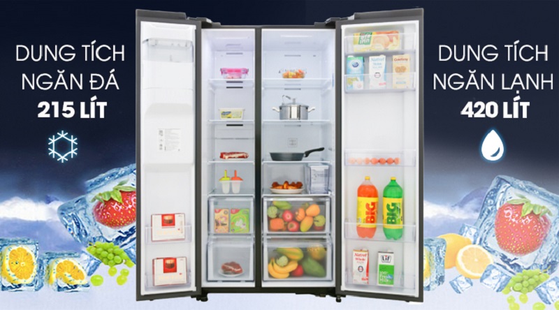 Tủ lạnh SamSung RS64R5301B4 | Dung tích 635 lít, phù hợp gia đình trên 5 người