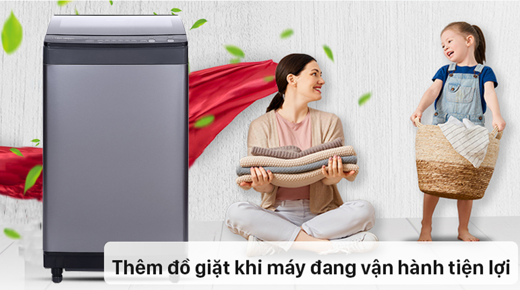 3. Máy giặt Sharp ES-X95HV-S có thể cho thêm đồ giặt khi máy đang vận hành