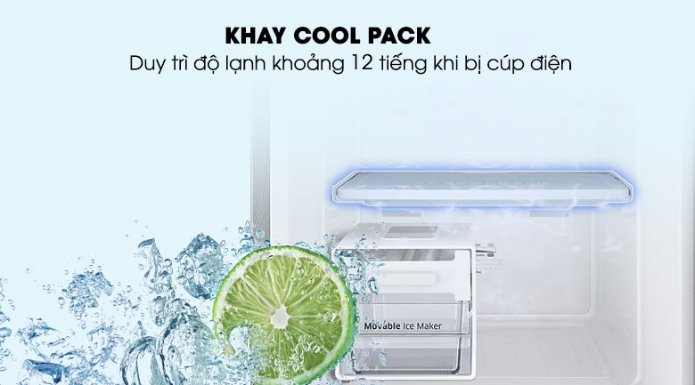 6. Khay Cool Pack duy trì độ lạnh kể cả khi mất điện