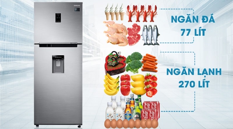 12. Tủ lạnh Samsung RT35K5982S8/SV phù hợp gia đình có từ 3-4 người