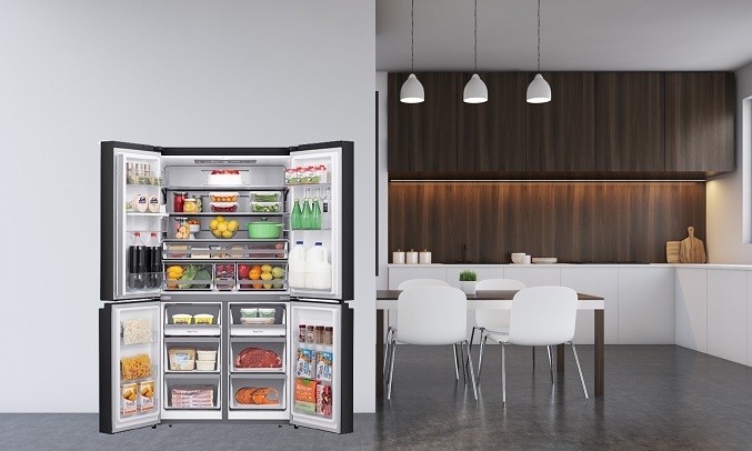 Tủ lạnh RM-680VBW Inverter sở sữu ngăn mát ở vị trí thuận lợi