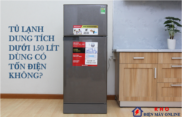 2. Tủ lạnh dưới 150 lít có tốn điện không?