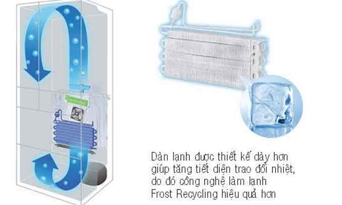 7. Tủ lạnh Hitachi E5000V XT tiện lợi hơn với tính năng làm đá nhanh chóng