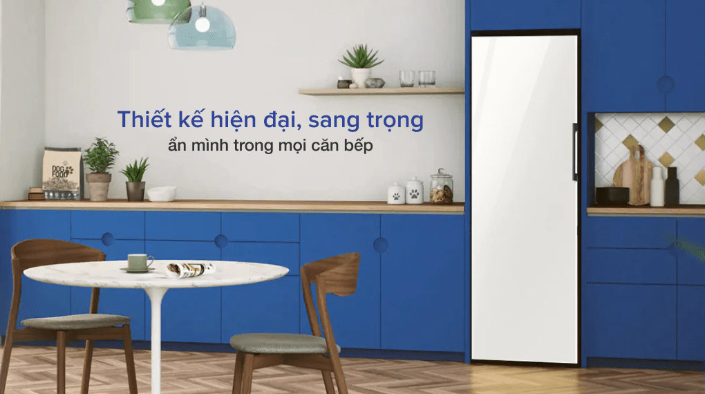 1. Tủ lạnh Samsung RZ32T744535/SV với thiết kế hiện đại, ẩn mình trong không gian bếp