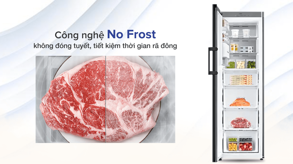 10. Tủ lạnh không đóng tuyết, tiết kiệm thời gian rã đông nhờ công nghệ No Frost