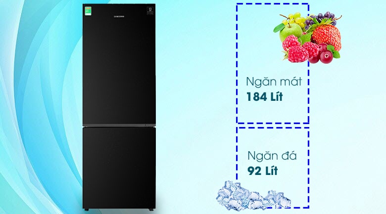 Tủ lạnh RB27N4170BU/SV có dung tích thích hợp cho 3 - 4 người sử dụng ( 276 lít )