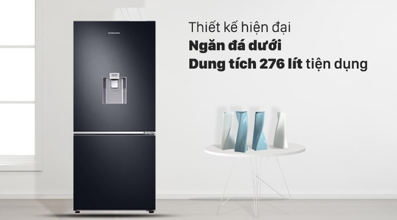 1. Tủ lạnh Samsung inverter 276L RB27N4190BU/SV phù hợp với gia đình có 3-4 người 