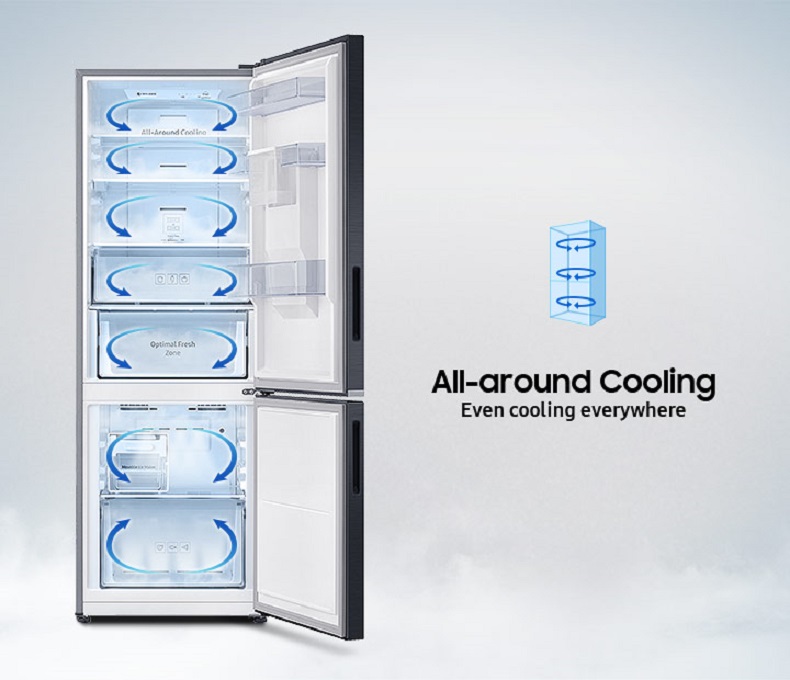 5. Tủ lạnh Samsung 2 cánh RB30N4010S8/SV giá rẻ sở hữu công nghệ làm lạnh vòm độc đáo
