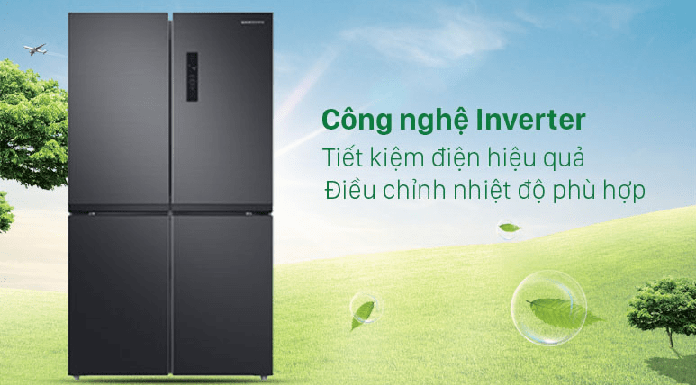4. Tủ lạnh Samsung 48A4000B4/SV tiết kiệm điện tối ưu nhờ công nghệ Digital Inverter 