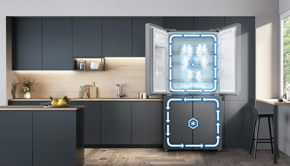 4. Tủ lạnh Samsung RF48A4010B4SV bảo quản thực phẩm tươi ngon nhờ công nghệ Twin Cooling Plus